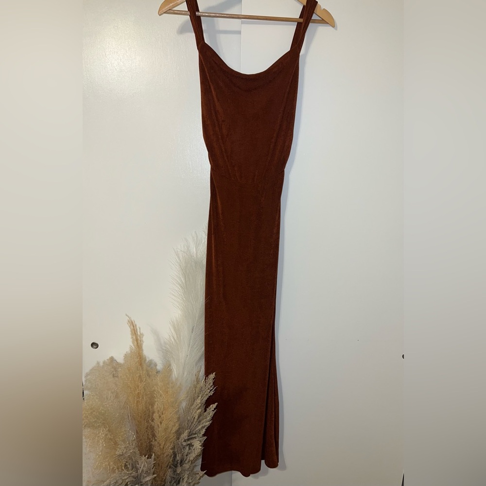 Burnt orange dress